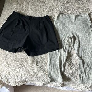 Bundle of Lululemon shorts and align capris size 6